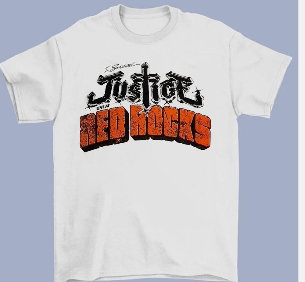 Justice Live Tour Red Rock Gift For Fans Full Size S-5XL T-shirt Unisex T-Shirt M