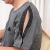 Convenient Bedridden Elderly Care Clothing Side Snap Button Tops  Postoperative Recovery