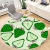 1pc Cactus Pattern Office Round Area Rug, Indoor Mat Suitable For Office, Under Office Chairs Bedroom Living Room Home Decor, Room Deco