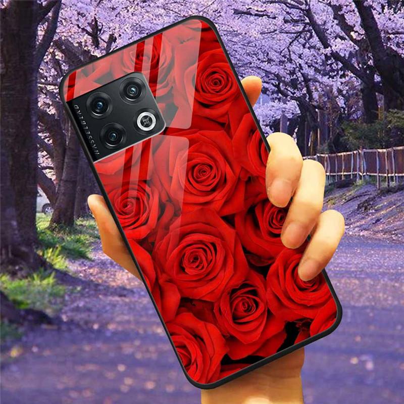 Für OnePlus 10 Pro 5G Hülle 6,7'' Gehärtetes Glas Sternenmarmor Harte Rückseite für One Plus 10Pro Funda Capa Oneplus10pro Coque
