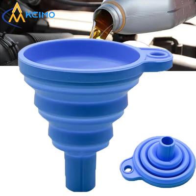 Universal 1PC Car Engine Funnel Silicone Liquid Funnel Washer Fluid Change Foldable Portable Auto Funnel Car Acesssories