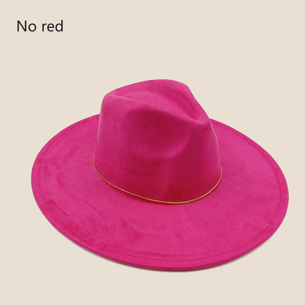 Suede Wide-brimmed Hat 9.5 Cm Brim Width Unisex Suitable for Jazz Hat Fedora Hat Church Hat Felt Hat Soft Felt Hat Panama Hat.