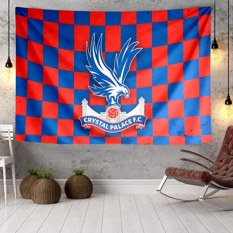 1PC Crystal Palace Football Club Tapestry Hanging for Bedroom,Livingroom, Playroom,Decor Art Room Wall Tapestry Holiday and Birthday Gifts