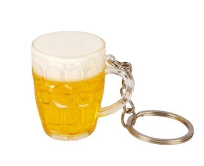 Food Sample Miniature Beer 4cm X 3cm X Syk03 [dot Knot] Keychain, Mug, 2.2cm,