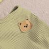 Dog Vest Camping Clothes Cute Bear Pullover Spring Summer Puppies Pajamas Basic Wafflepattern T-shirt