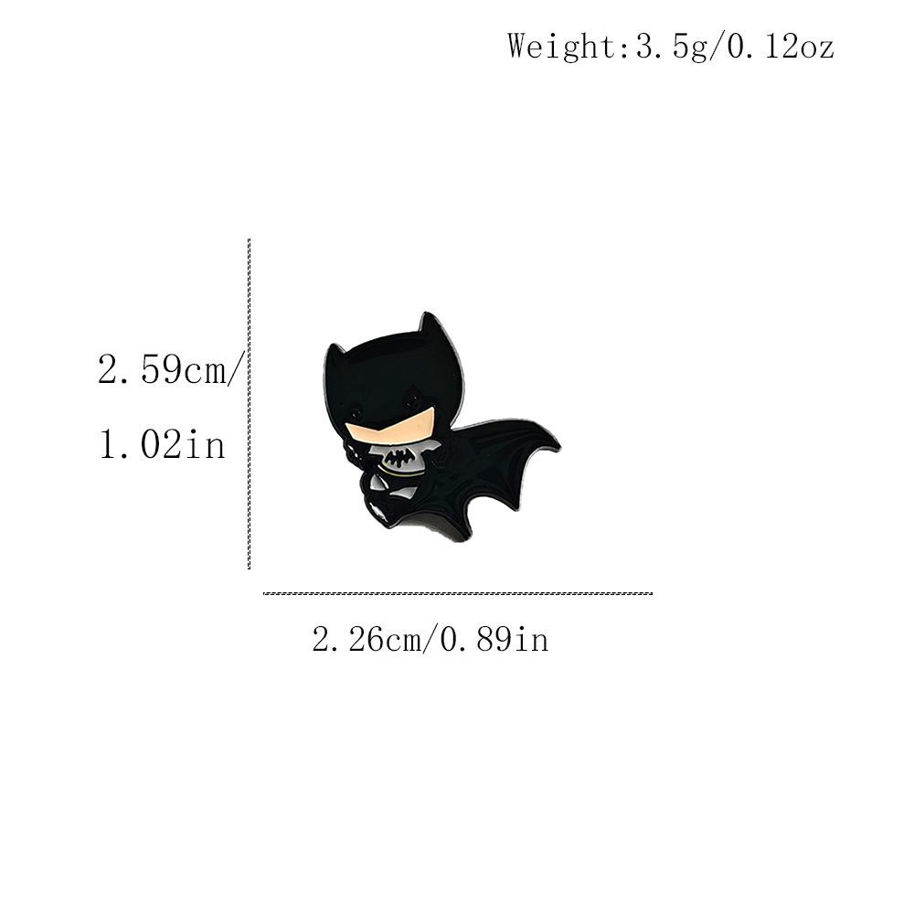 Classic Film & TV Superhero Cartoon Metal Brooch - Cute Anime Character Badge Accessory