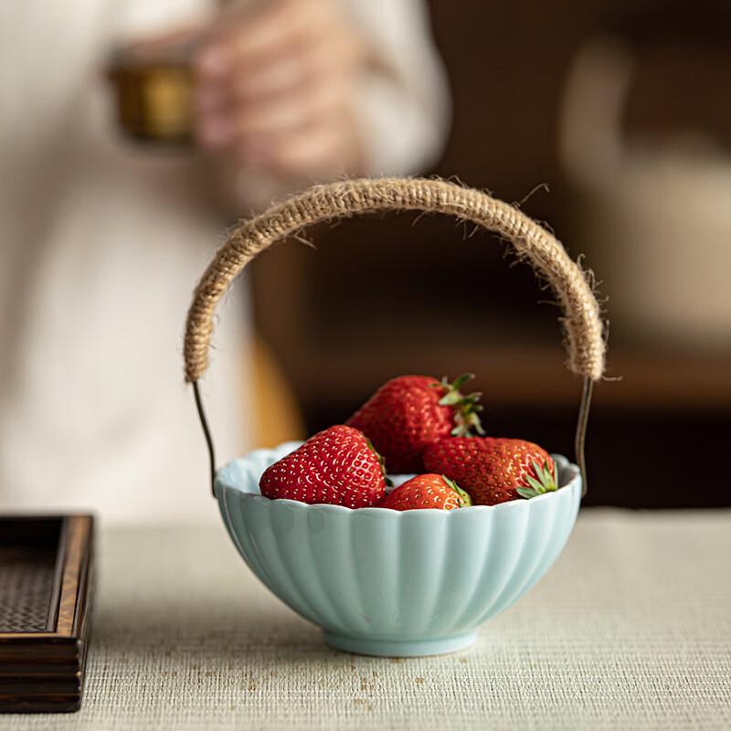 Elegant Ceramic Fruit & Snack Basket