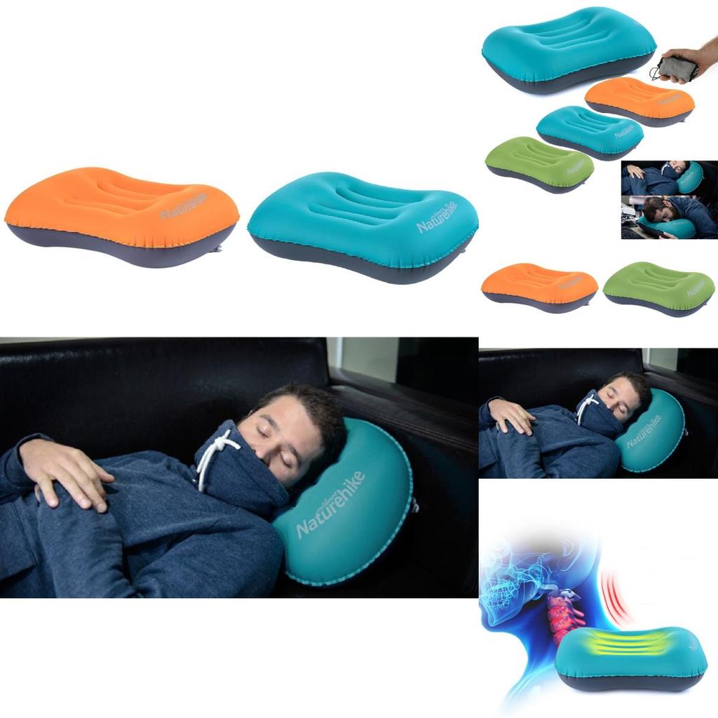 Naturehike Letter Print Travel Inflatable Pillow For Long Flights And Outdoor Use