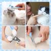 8-piece cat brush beauty set pet self-cleaning set with pet nail clippers and files flea comb pet shower brush