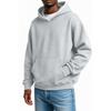 Sudadera con capucha casual para hombre, color liso, ligera, hombros caídos, para primavera y otoño