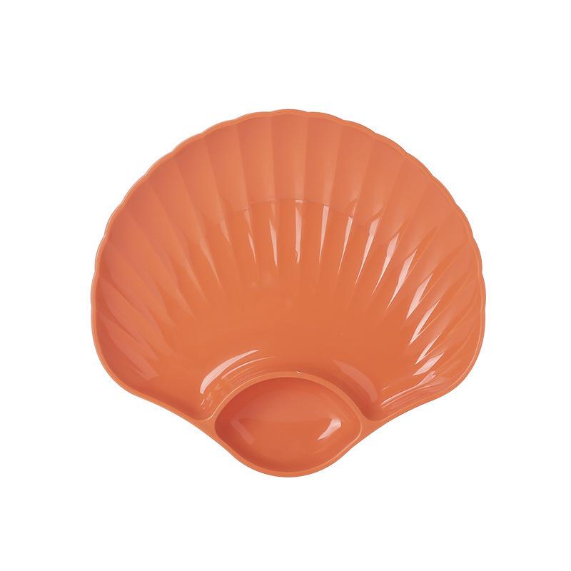 Kreativer Plastik-Knödel- und Snackteller mit Essigschälchen für Sushi, Frühstück oder Dessert