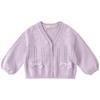 David Bella Girls' V-Neck Knit Cardigan
