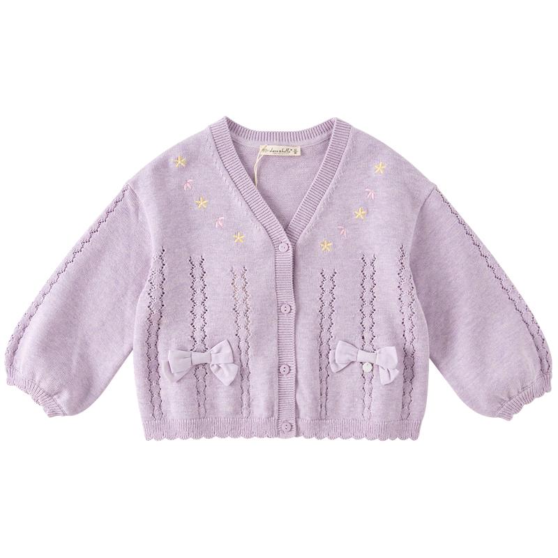 David Bella Girls  V-Neck Knit Cardigan 110cm