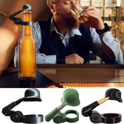 Capace de sticlă Distracție Salut Soldat Cască de Bere Reutilizabile Noutate Decorative Rezistente la Praf Protecții Capac pentru Meșteșuguri Petrecere BBQ Bar