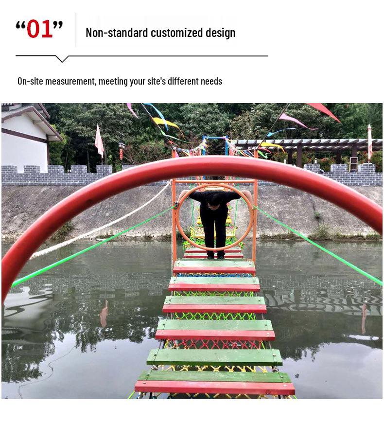 Versatile Outdoor Climbing Rope Ladder & Swings for Children's Physical Training In Kindergarten