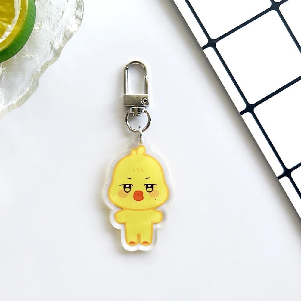 Animal Key Chain Acrylic Keyring Pendant Accessories Fashion Animal Keychain  Key