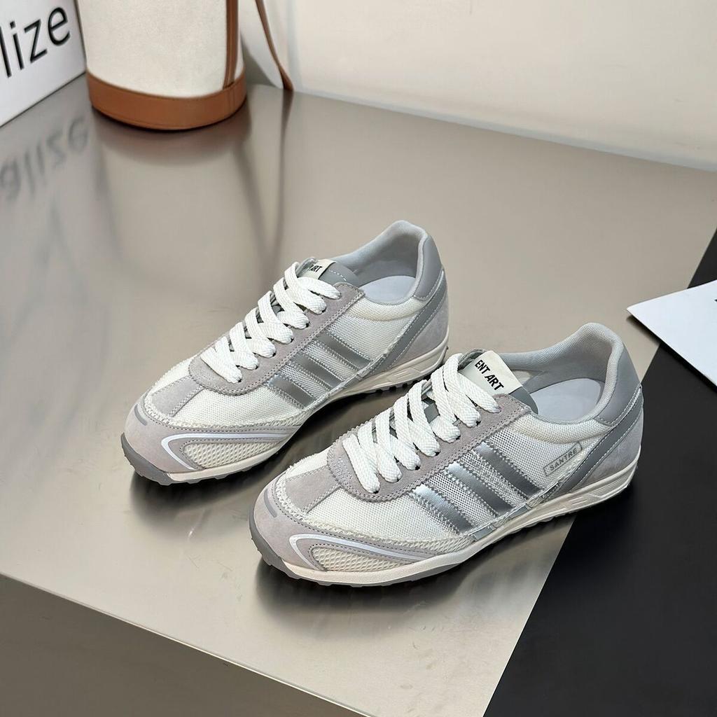 Niche Design Sense of Moral Training Shoes Women's Thick-soled Heightening Color Matching Breathable Casual Shoes Women's Mesh