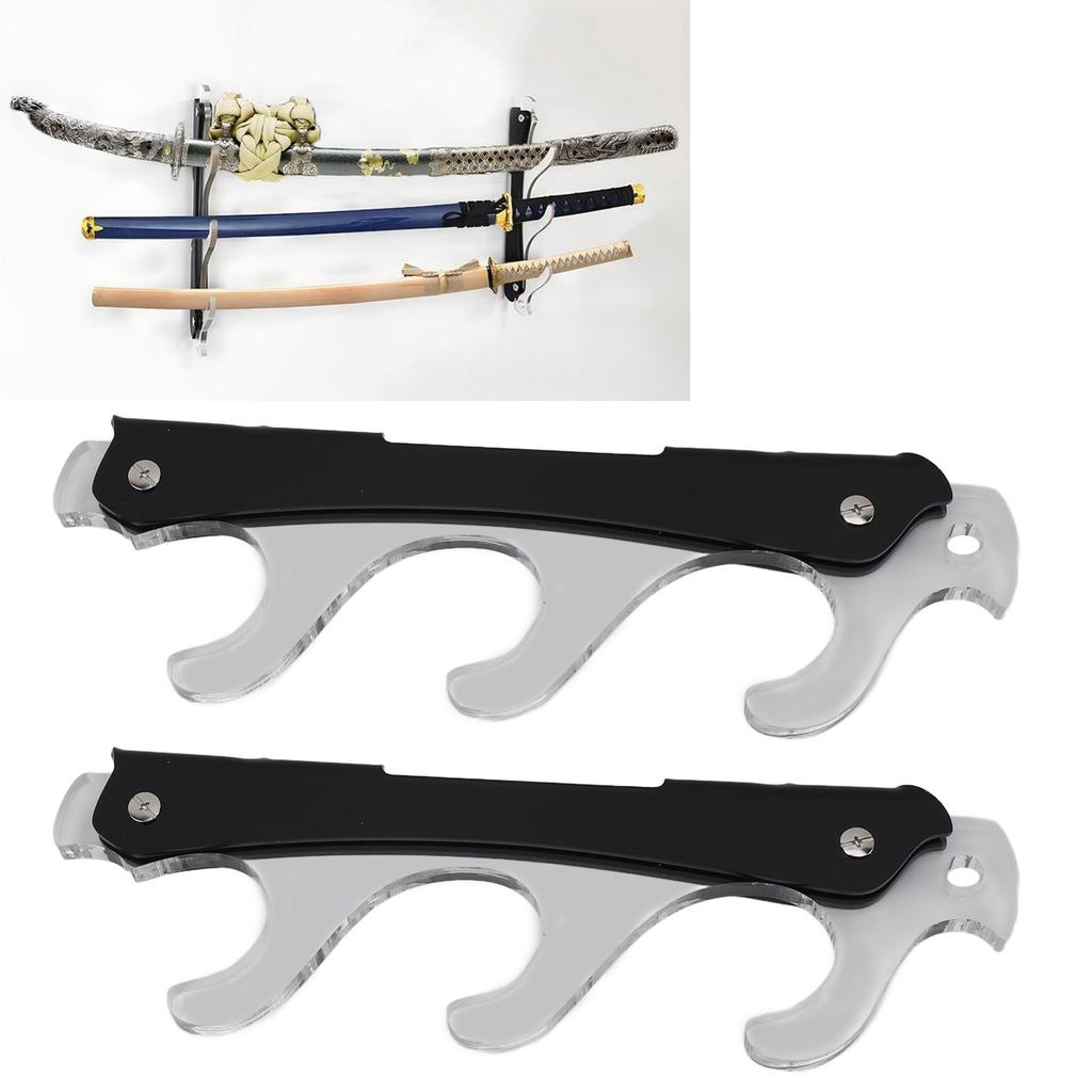 Wandmontierter Schwertständer Mehrzweck Elegant Acryl Schwert Ausstellungsständer für Katana Wakizashi Schwert
