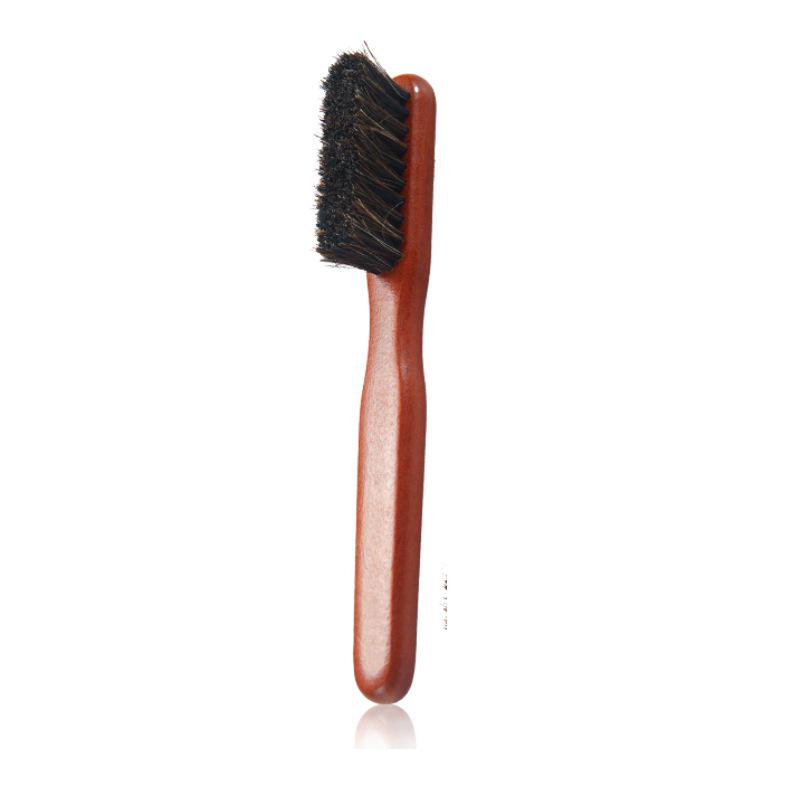 Wooden Handle Horsehair Shoe Brush for Polishing and Leather Care - Available in Large and Small Sizes