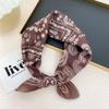 Spring, Autumn and Summer Small Square Scarf Silk Scarf Women's Headscarf Headband Korean Version Fashion Versatile Neck Protection Scarf Headscarf Sc