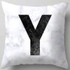 Marble Letter Print Pillowcase Decorative Pillow Sofa Cushion Cover Home Decor Pillowcase