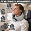 Travel Pillow 100% Pure Memory Foam Travel Neck Pillow with 360º Ergonomic Design U-Shaped Airplane Neck Pillow For Office Car