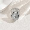 Anelli Vintage Irregolari Barocchi in Perle Imitazione per Donne Punk Geometrici Regolabili Anello Aperto Gioielli Estetici da Matrimonio Sposa