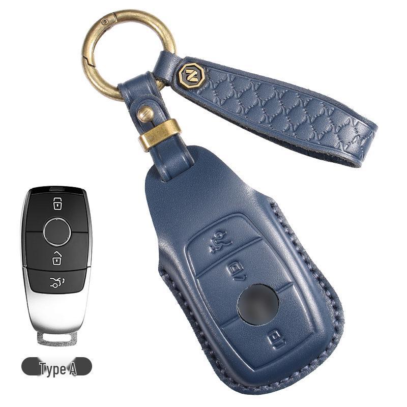 Mercedes-Benz Genuine Leather Key Case for C260L/E300L/GLC300L/A200L/GLE/GLB/GLA Models