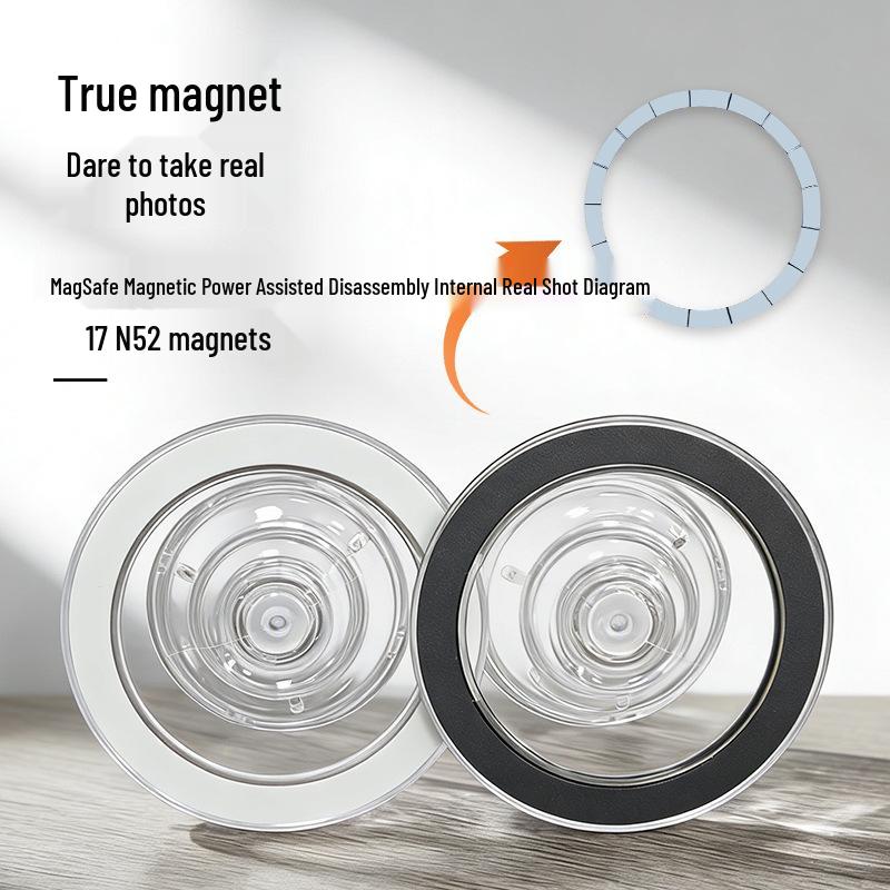 Magsafe Transparent Magnetic Resin Painting Acrylic Retractable Holder