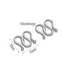 20pcs Stainless Steel W Shape Necklace Clasps Hooks for DIY  Jewelry Making Finding Bracelets Supplies Accessories Wholesale