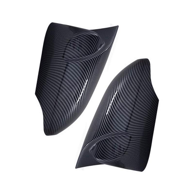 Carbon Fiber Pattern Mirror Cover for 17-20 Toyota CHR European Model - Glossy Black