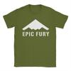 Operation Epic Fury 2026 Unisexs T Shirt  Vintage Tee Shirt Short Sleeve Round Collar TShirts 100 Cotton Unique Clothes