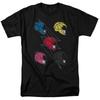 26 Power Rangers Movie Line Helmets T Shirt Mens Licensed Movie Tee Black Unisex T-Shirt