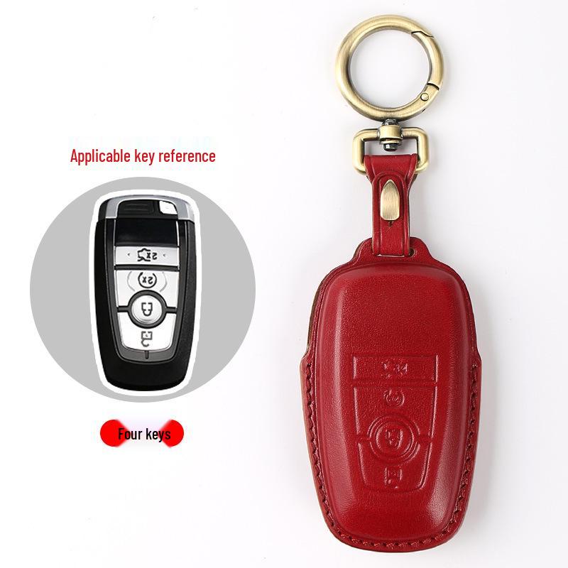 

Genuine Leather Ford Key Case for Focus, Mondeo, Kuga, Edge, Taurus