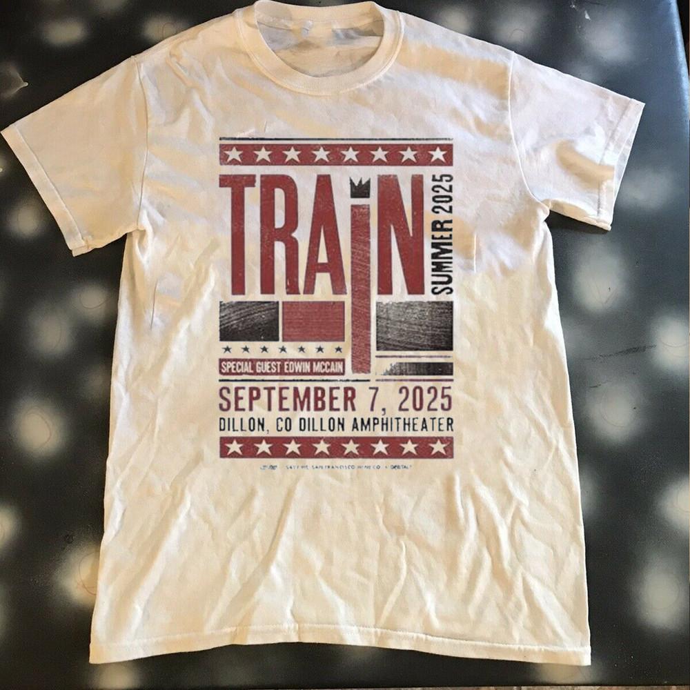 Train Summer Tour 2025 T Shirt All Size S M L 2345XL Short sleeve EE18 Unisex T-Shirt XXXL