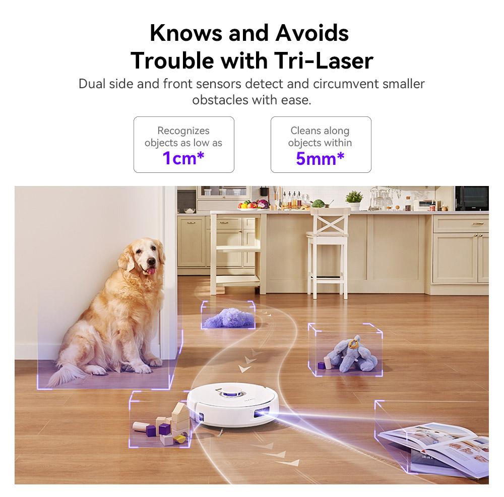Narwal Freo X Plus Robot Vacuum, 7800Pa Suction, Zero-Tangle Brush, 6N Mopping, Auto Mop Lift, 7 Weeks Dust Storage, Alexa/App Control