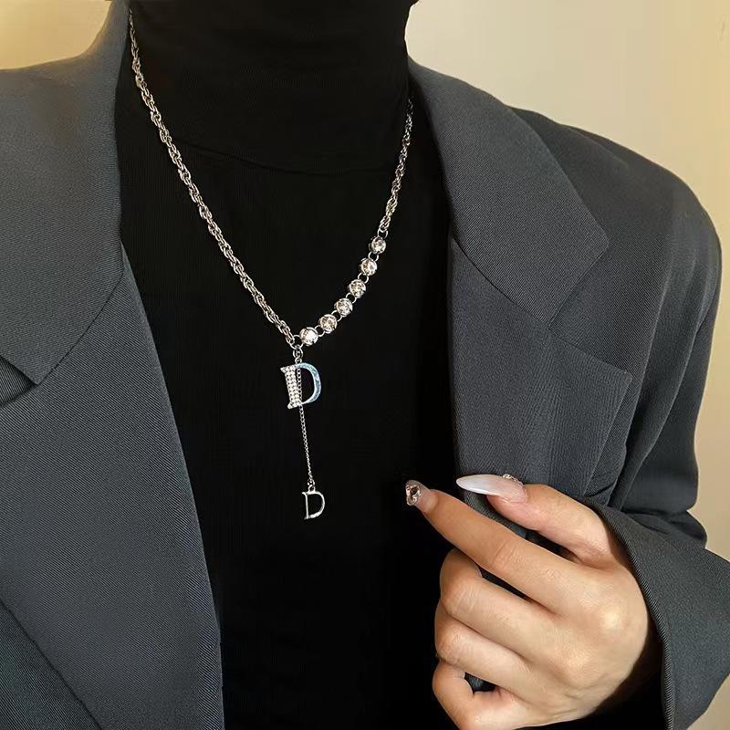 Simple Design Sweater Necklace Women's High-end Long Necklace Niche Temperament Double-layer Sweater Chain Jewelry