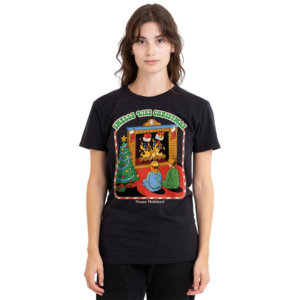 Steven Rhodes Womens/Ladies Smells Like Christmas T-Shirt