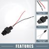 3156 Bulb Male Adapter Socket Harness Wire for LED Bulbs Turn Signal Lights Brake Tail Lights Replacement Cable Harness Connector (Set of 4)