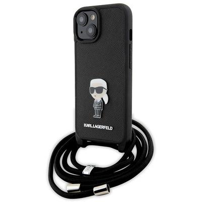 Etui Do iPhone 15 Karl Lagerfeld Hardcase Crossbody Czarny