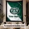 Custom Text Tapestry Plymouth Argyle FC Print Wall Tapestry Indoor Living Room Wall Decor