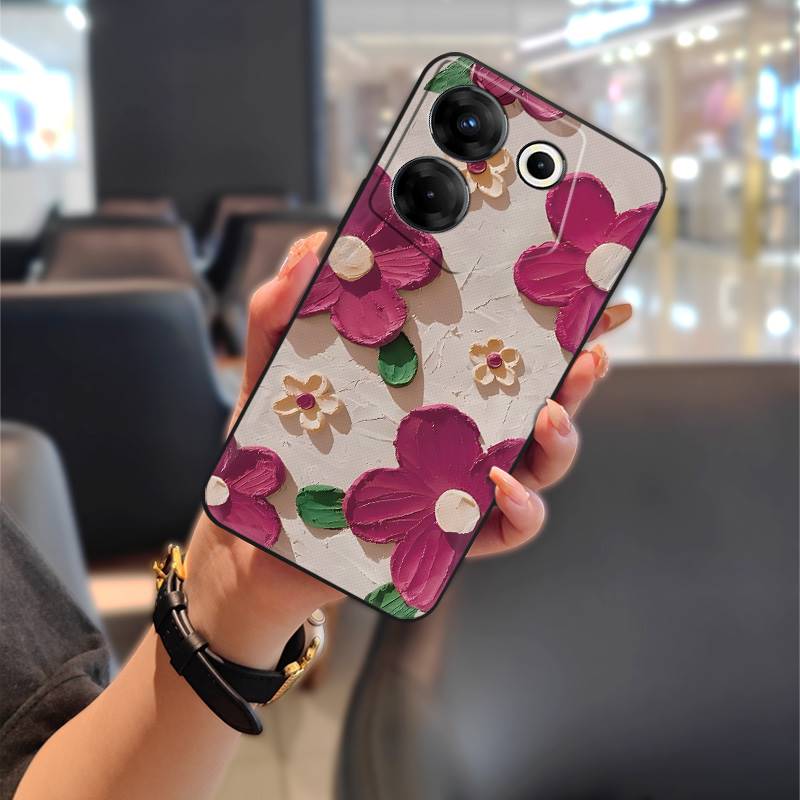 Silicone Durable Phone Case For Tecno Camon20 Pro 5G/CK8n Full Wrap Phone Pouch Cartoon Fashion Design Back Cover Cute