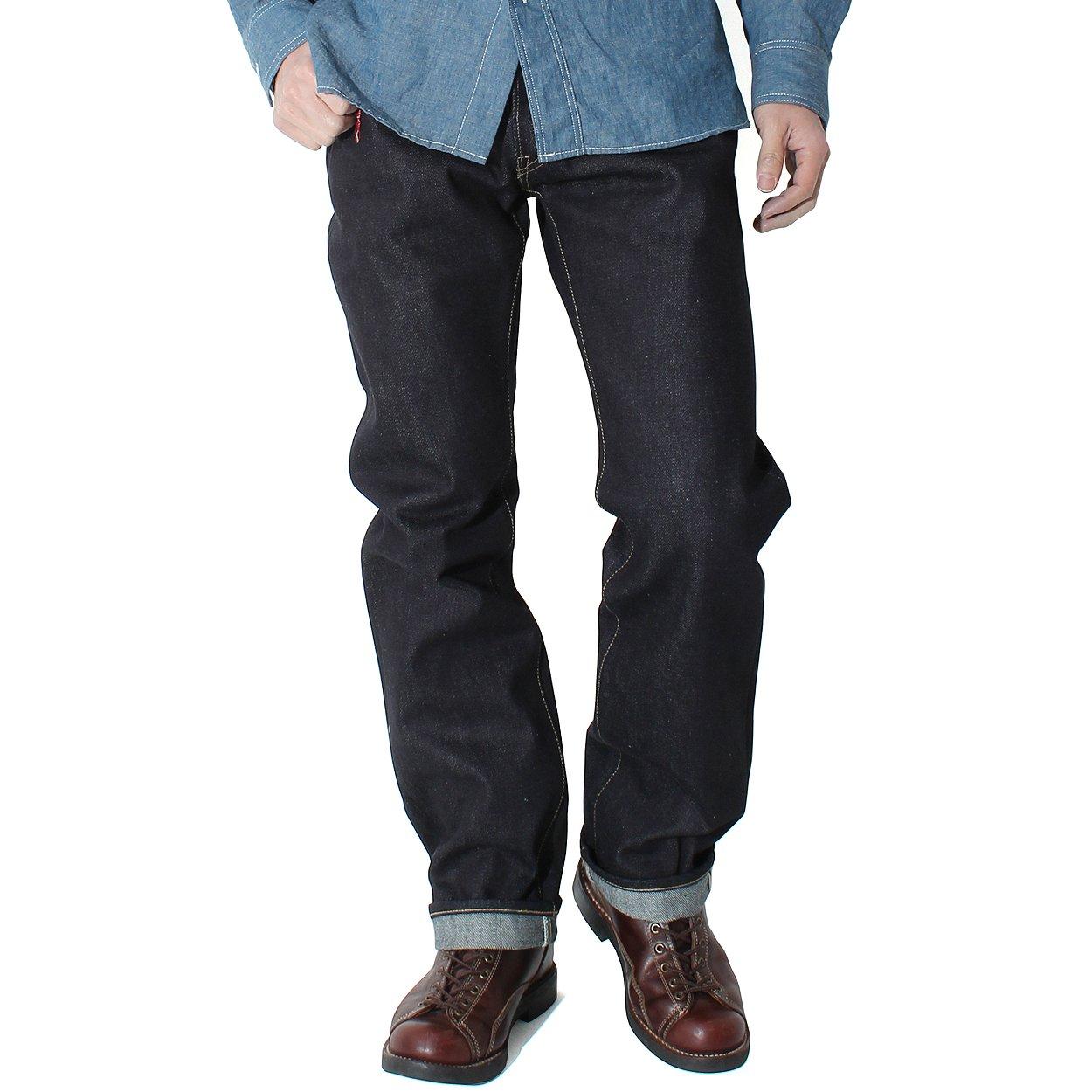 

Kojima Jeans 23 унции Селвидж Винтажные Прямые Джинсы Размер 32 Брюки, Мужские,