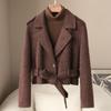 Petite High-Waisted Woolen Coat - Spring 2026 New Arrivals, 10% Suli Wool