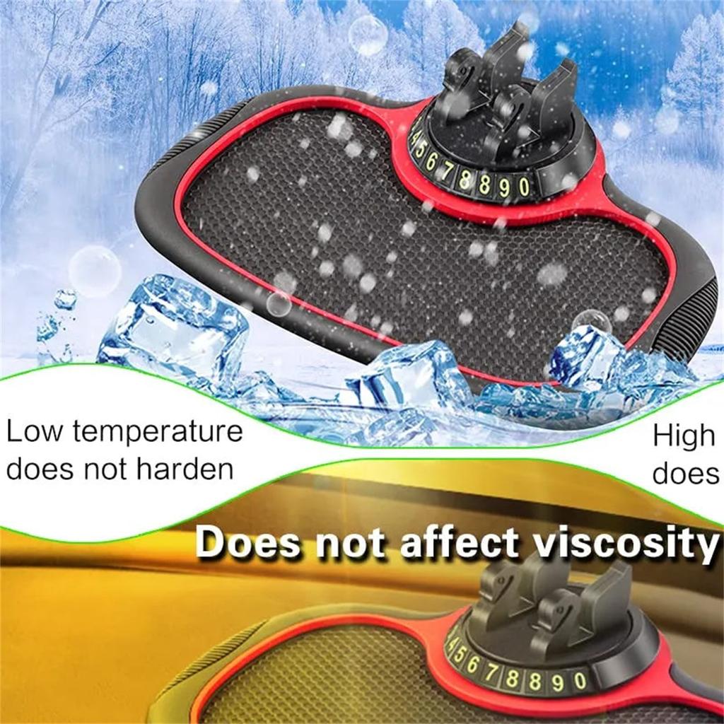 Multifunktionale Auto-Anti-Rutsch-Matte mit Auto-Handyhalter und extra großer Unterlage für Handys, Schlüssel, Gadgets