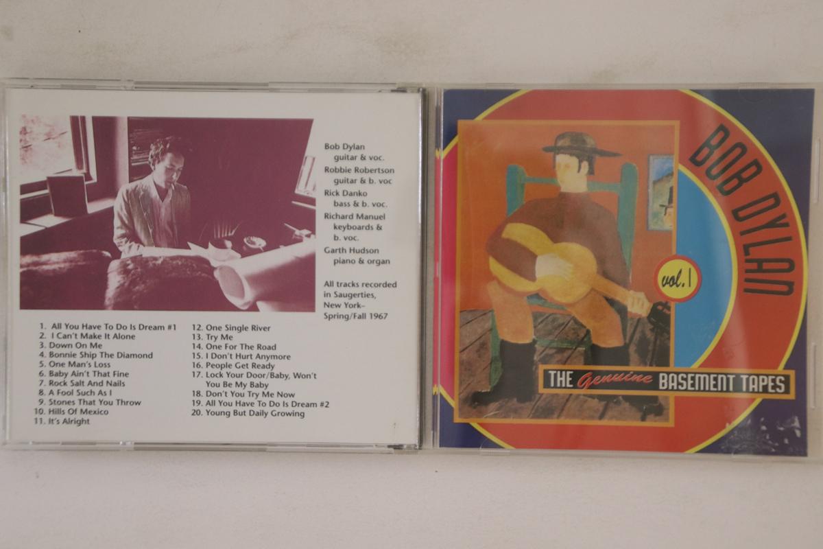 

CD BOB DYLAN - Genuine Basement Tapes Vol. 1 BS108 NOT ON LABEL 1989 Italy Rock Used