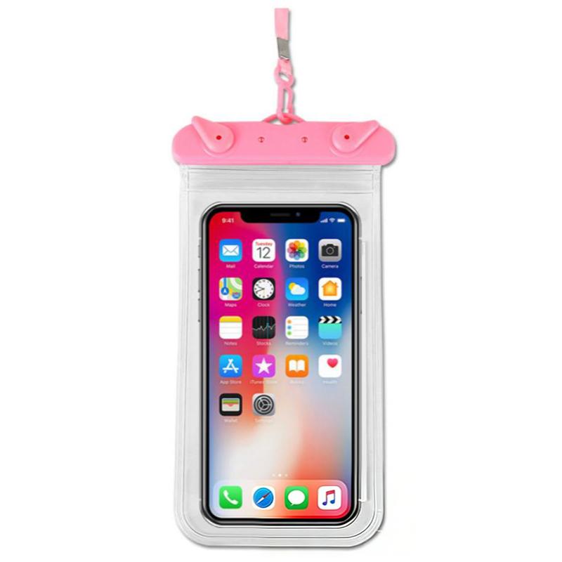 Universal Waterproof Phone Pouch Flexible Lightweight Dry Bag Sealed Case for Swimming Beach and Pool
