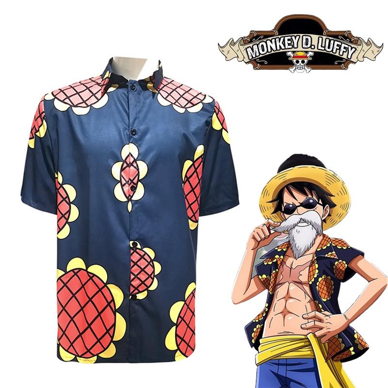 Poutavé tričko One Piece Luffy se slunečnicí Pro cosplay nebo každodenní nošení