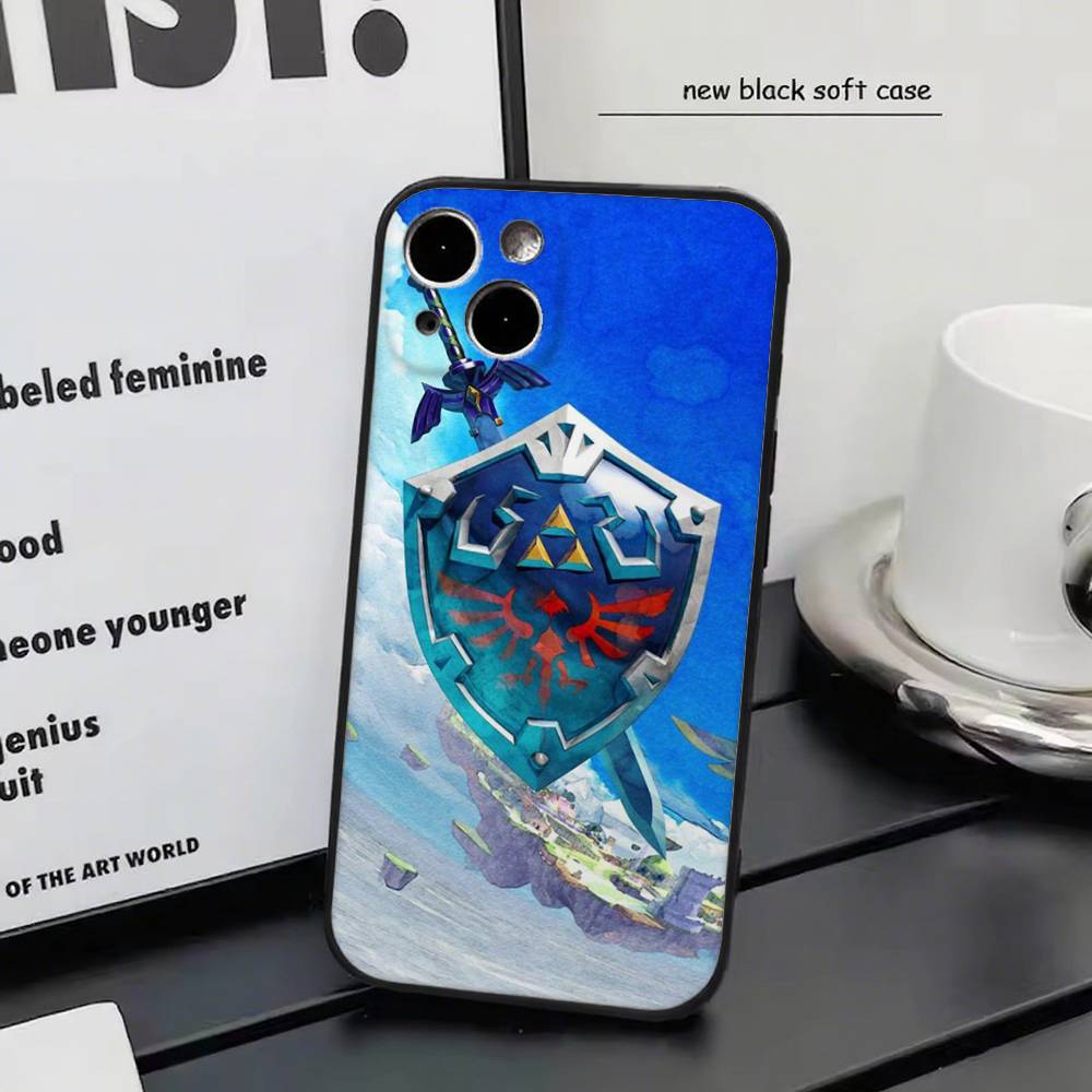 

L-LEGEND OF-ZEL DAES for iPhone 15 16 14 Plus 13 12 11 17 Pro Max 17 Air Black Soft Phone Cover iphone 13 Pro