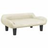 Kids  Sofa Cream 70 x 40 x 24 cm Velvet